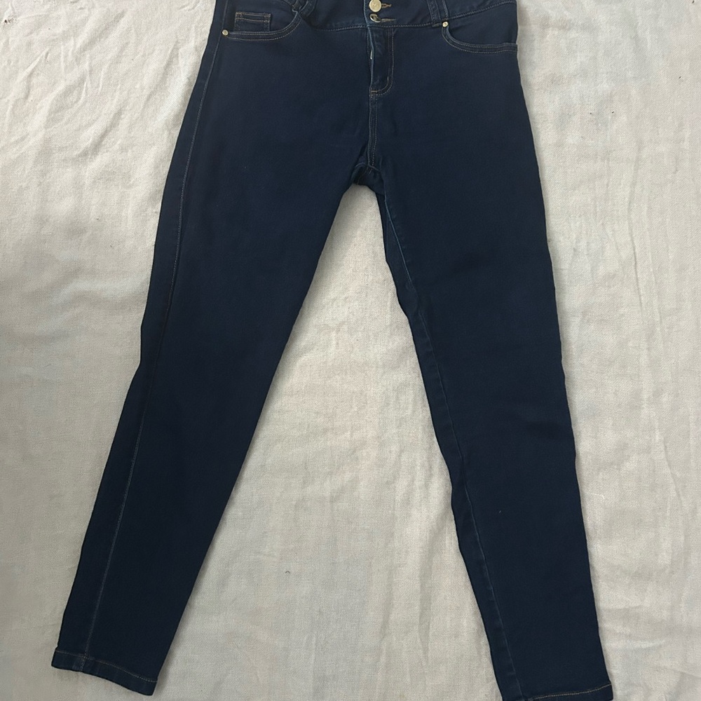 Navy Blue Skinny Jeans for Women